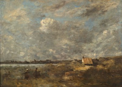 Onweer. Pas-de-Calais door Jean Baptiste Camille Corot